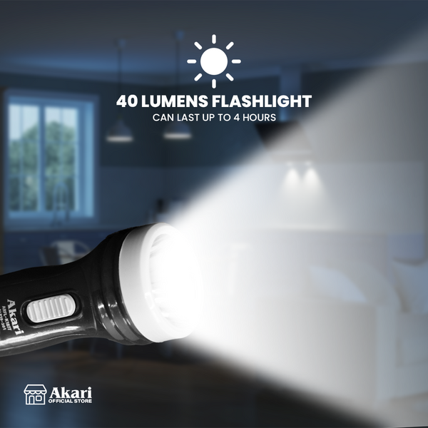 Akari  Rechargeable 2 in 1 Led Flashlight with Sidelight (ARFL-K1877)