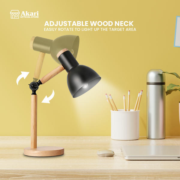 Akari Wooden Adjustable Desk lamp (ADL-N403B)
