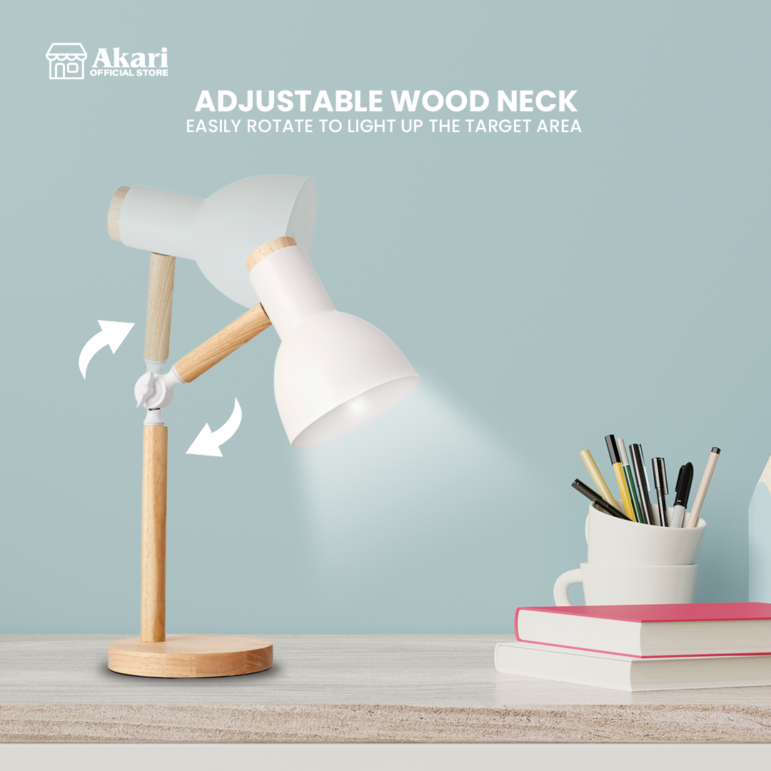 Akari Wooden Adjustable Desk lamp (ADL-N403W)