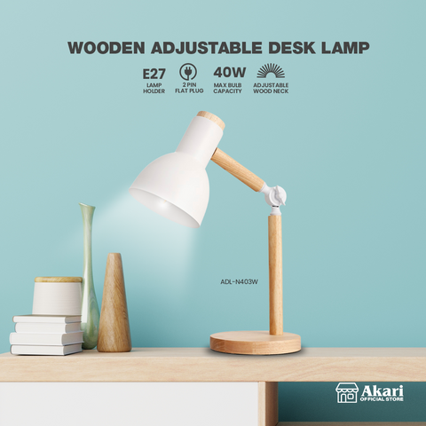 Akari Wooden Adjustable Desk lamp (ADL-N403W)
